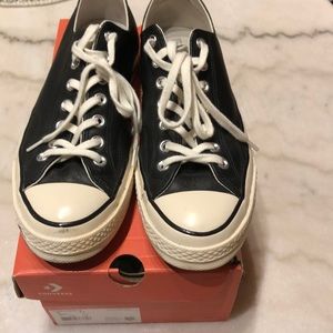 Converse Black Leather Chuck 70
